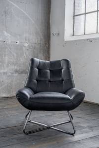 Fauteuil SNOOZE cuir Noir