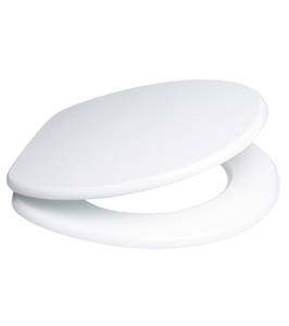WC-Sitz mit Absenkautomatik Top Weiß Weiß - Kunststoff - 38 x 6 x 47 cm