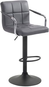 Tabouret de bar Lucy V2 Gris - Noir