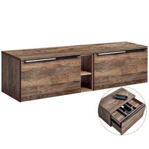 Waschtischunterschrank Vintage Oak 180cm Braun - Holzwerkstoff - 180 x 49 x 46 cm