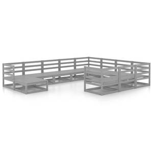 Garten-Lounge-Set (11-teilig) 3009728-1 Grau