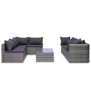 Salon de jardin (lot de 10) 3009702-1 Gris - Métal - Polyrotin - 72 x 63 x 72 cm