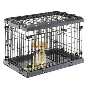 Caisse pour animaux de compagnie 3015236 Noir - Métal - Matière plastique - 51 x 55 x 77 cm