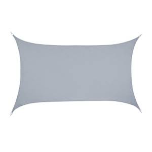 Voile d'ombrage rectangle PES gris clair 200 x 300 cm