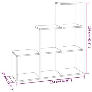 Treppenregal 292043-1 Grau - 104 x 107 cm