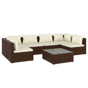 Garten-Lounge-Set (7-teilig) 3013633-2 Braun - Creme - Weiß - Anzahl Teile im Set: 7