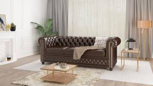 Chesterfield Perry Sofa 3 sitzer Braun