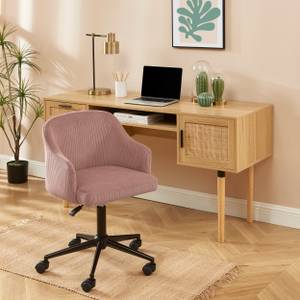 Fauteuil de bureau BARNABE Rose foncé