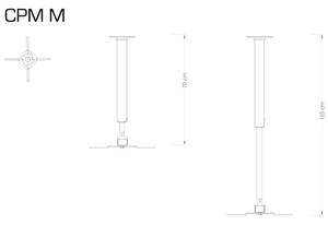 Support pour vidéoprojecteur CPM Hauteur : 70 cm