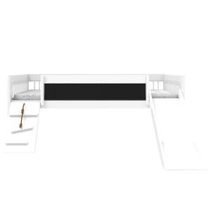 Kojenbett Climb & Slide Breeze Weiß - Holzwerkstoff - 160 x 83 x 207 cm