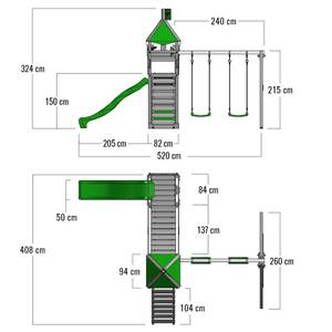 Spielturm Ritterburg RiverRun Dunkelgrün