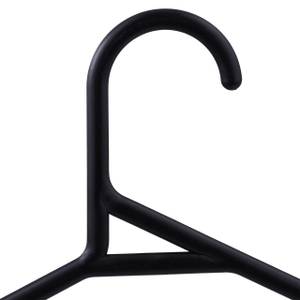 24er Set Kleiderbügel Kunststoff schwarz kaufen | home24