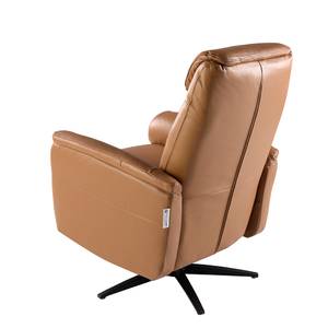 Fauteuil 5115 Marron - Cuir véritable - Textile - 78 x 105 x 96 cm