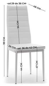 Esszimmerstuhl FADO (6er Set) Grau