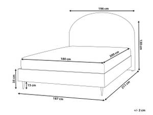 Lit double MILLAY Largeur : 196 cm