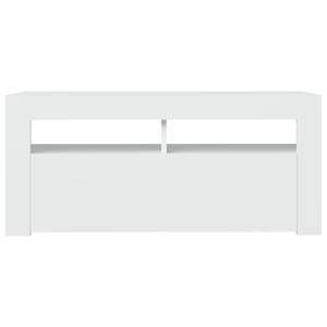 Meuble tv 3008758 Blanc - Bois manufacturé - 35 x 40 x 90 cm