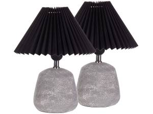 Lampe de table ZEYI Noir - Gris - Gris lumineux