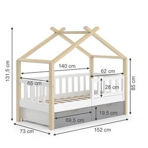 Hausbett Design 38132 Weiß