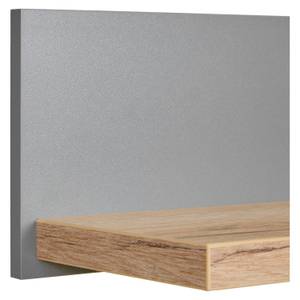 Wandregal 2494 Grau - Holzwerkstoff - 130 x 21 x 23 cm