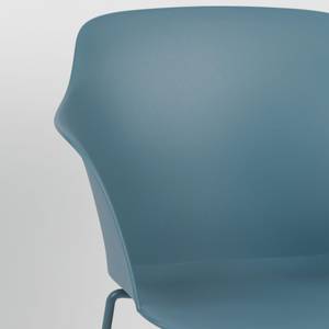 Fauteuil de table Tango Matière plastique / Acier - Bleu