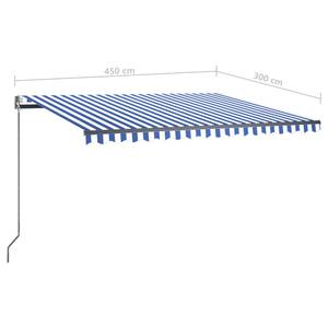 Markise 3007210-2 Blau - Metall - 450 x 300 x 450 cm