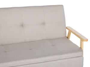 Schlafsofa TJORN Beige - Eiche Hell