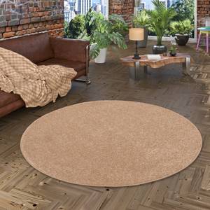 Teppich Hochflor Shaggy Cottage Rund Bronze - 200 x 200 cm