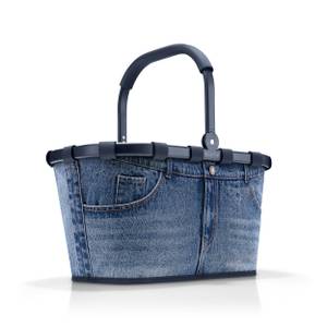 Einkaufskorb carrybag Jeans Classic Blue Blau - Kunststoff - Textil - 48 x 29 x 28 cm