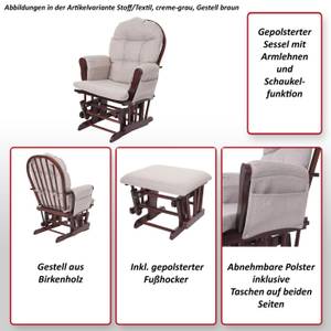 Relaxsessel C76 Schwingstuhl Anthrazit