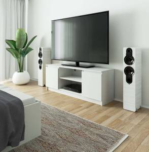 TV-Schrank K140 2T 1S CLP Weiß