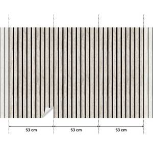 Tapete Bretter Lamelle Imitation Holz Braun - Papier - 53 x 1000 x 1000 cm