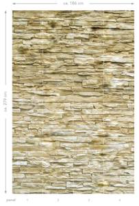 papier peint panoramique brique Marron - Fibres naturelles - Textile - 186 x 279 x 279 cm