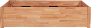 Massivholz-Bettrahmen mit Schublade Braun - Massivholz - Holzart/Dekor - 90 x 48 x 200 cm