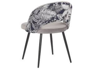 Chaise de salle à manger VIVIAN Noir - Gris - Gris lumineux