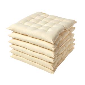 Stuhlkissen 6er Set Beige