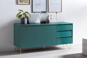 Sideboard Sofia Blau - Holzwerkstoff - 150 x 70 x 40 cm