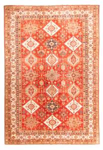 Kazak - 318x220cm Rot - Naturfaser - 220 x 1 x 318 cm