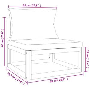 Garten-Lounge-Set 3028504-7 (3-teilig) Grün