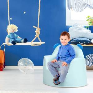 Kindersofa Kindersessel Blau - Kunststoff - 49 x 51 x 48 cm