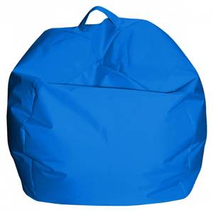 Eleganter Sitzsack Blau - Naturfaser - 65 x 50 x 65 cm