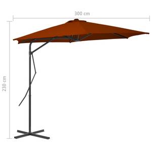 Parasol Brun rouge - 300 x 300 cm