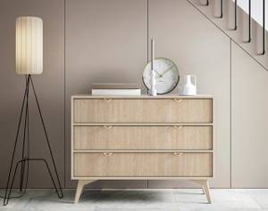 Kommode mit Schubladen FIRR Sand Beige Beige