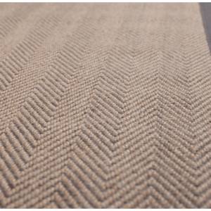 Teppich wohnzimmer aus Naturjute WEAVE Beige - Schwarz - 160 x 230 cm