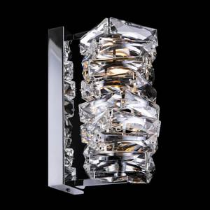 Wandleuchte Coil Silber - Glas - 12 x 24 x 12 cm