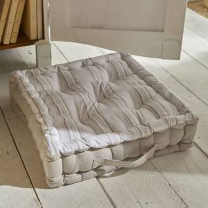 Bodenkissen Berenice Beige - Textil - 40 x 10 x 40 cm