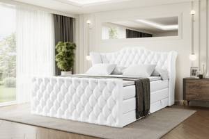 Boxspringbett VILA-Z KING Hochglanz Weiß - Breite: 180 cm