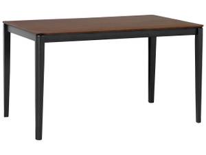 Table de salle à manger CEDAR Noir - Marron - Bois manufacturé - 80 x 75 x 135 cm