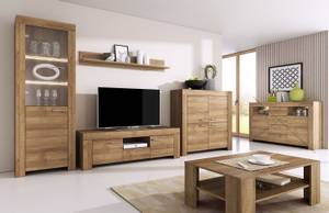 Wohnzimmer-Set SKY 5-teilig Braun - Holzwerkstoff - 345 x 197 x 37 cm