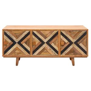 Sideboard LONG ISLAND Braun - Naturfaser - Holzart/Dekor - 160 x 75 x 39 cm