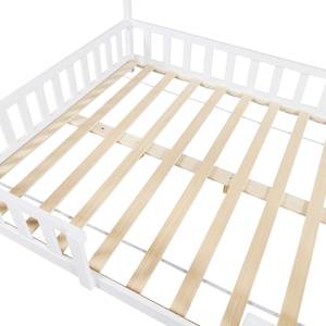 Lit enfant Sisimiut Pin 200 x 140 cm Blanc - 206 x 143 x 146 cm